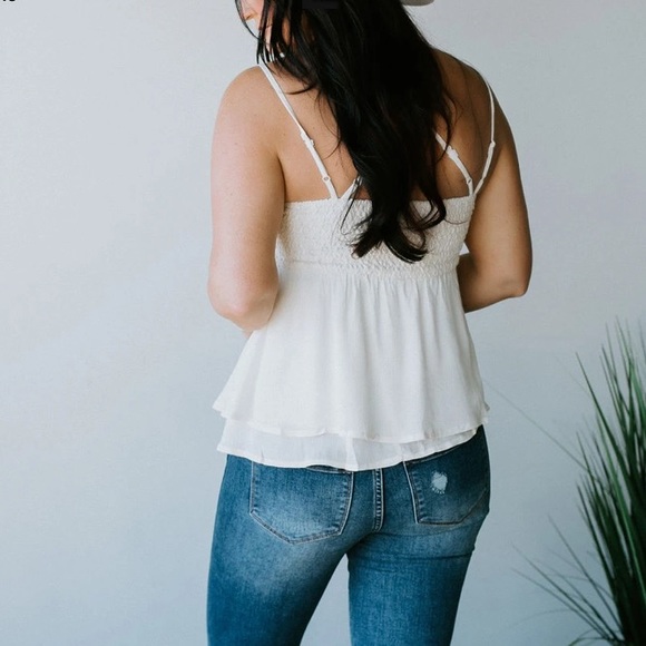 🔹New🔹Layered Bodice Babydoll Tank Top - Picture 2 of 8